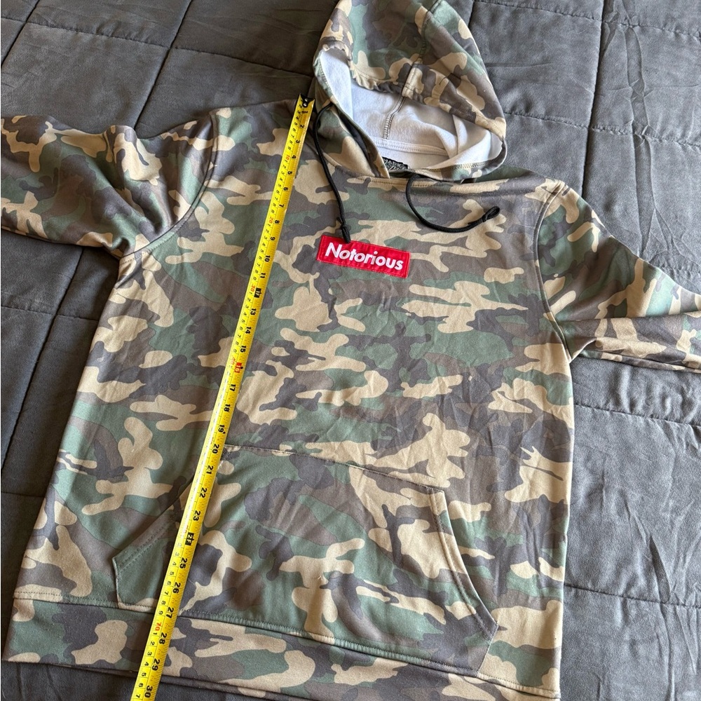 Brooklyn Cloth Camouflage “Notorious” Hoodie Y2K Size XL - Picture 5 of 6